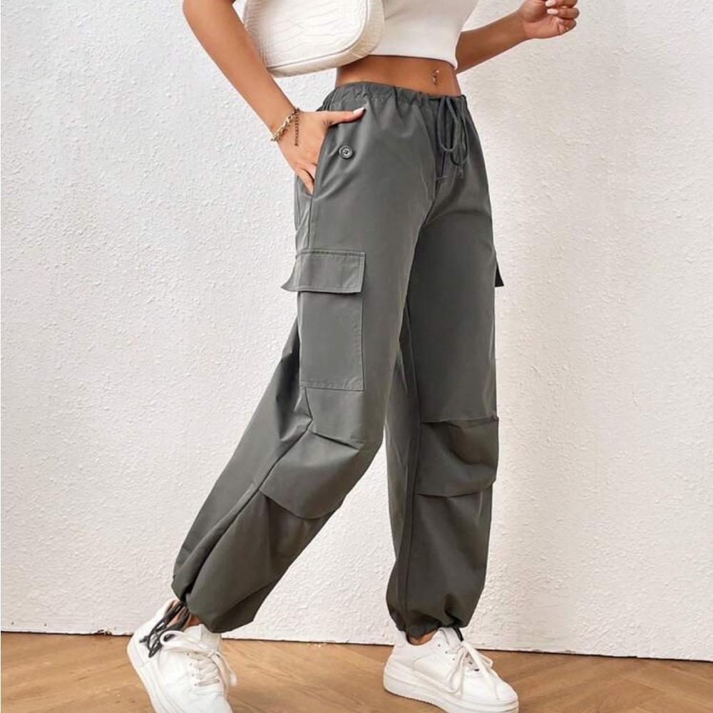 Gray Cargo Pants